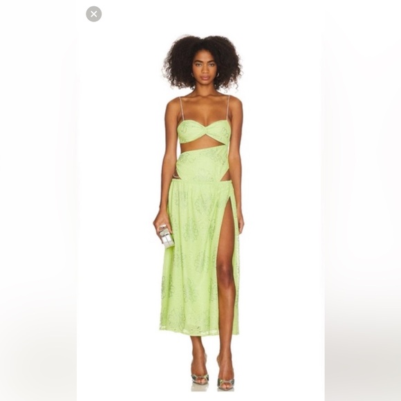 For Love And Lemons Dresses & Skirts - For love and lemons anna maxi dress green